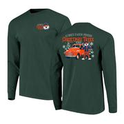 Auburn Aubie Claus Farm Fresh Comfort Colors Long Sleeve Tee